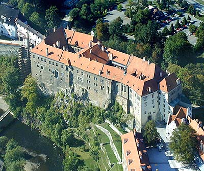 Schloss Nr. 59 - Obere Burg, Luftaufnahme, Foto: Lubor Mrázek 