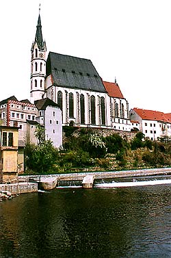 Church of St. Vitus in Český Krumlov, overview 