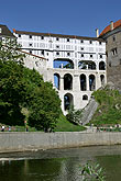 Schloss Český Krumlov - Mantelbrücke, April 2007 