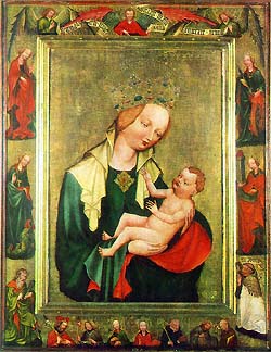 Madonna von Vyšší Brod, um das Jahr 1420 