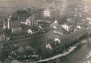 Papermill and villa of Ignác Spiro, historical photo 