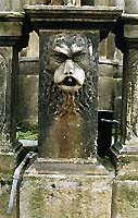 Brunnen auf dem Stadtplatz in Český Krumlov, Detail 