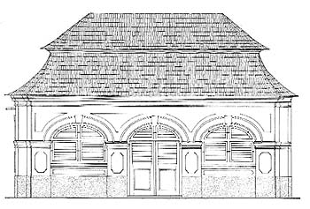 Rekonstrukce vzhledu severního průčelí altánu v Minoritské zahradě, 1996, ARTECO 