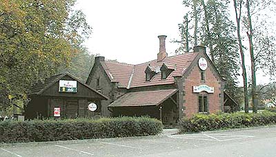 Hirschgarten in der Stadt Český Krumlov - die ehemalige Samenaushülserei wird heute als Restaurant Jelenka genutzt, foto: Jiří Olšan 